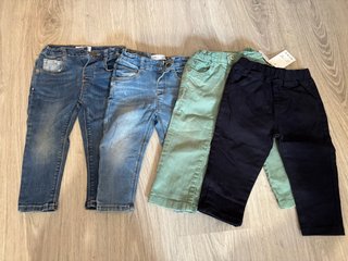 Lote 4 Pantalones Niño 12-18 Meses