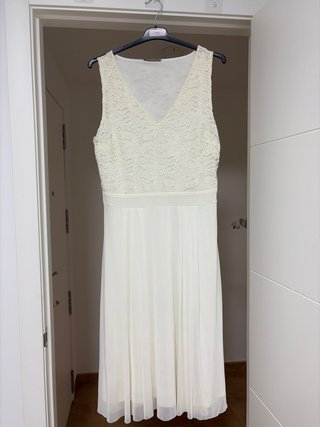 Vestido de fiesta blanco Anna Field Talla XL