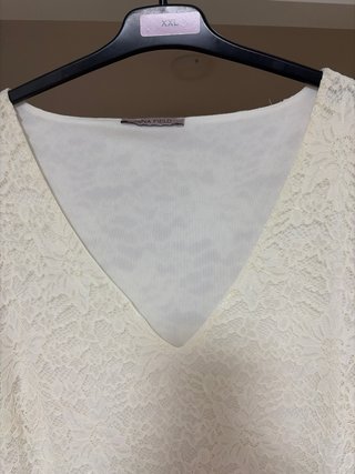 Vestido de fiesta blanco Anna Field Talla XL