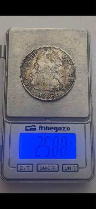 8 Reales 1786 (BC+) México Carlos III
