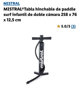 Tabla paddle surf hinchable Mistral infantil