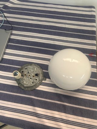 Plafón techo redondo blanco de 25 cm de diámetro