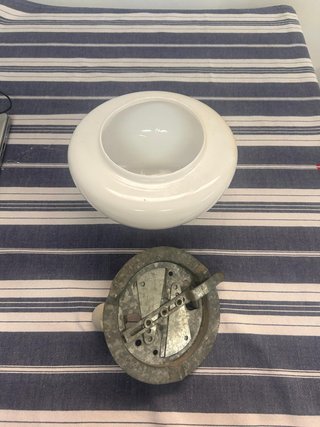 Plafón techo redondo blanco de 25 cm de diámetro
