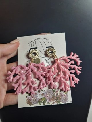 Pendientes artesanales arcilla polimérica