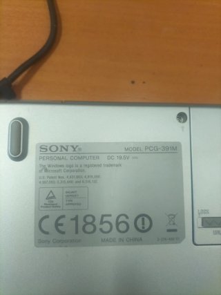 Portátil Sony Vaio Plata