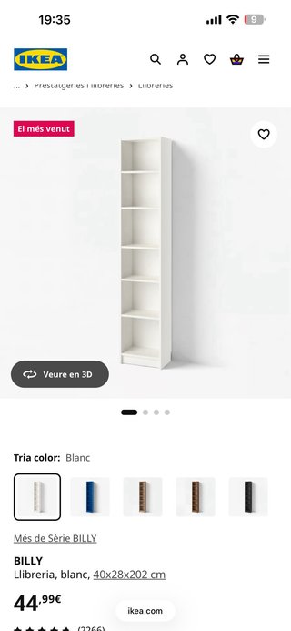 Estantería Billy IKEA Blanca