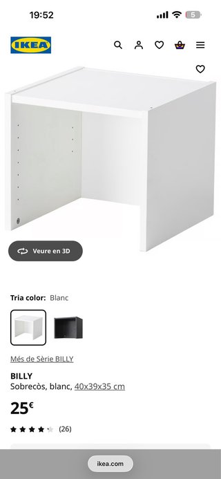 Estantería Billy IKEA Blanca