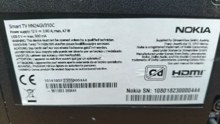 Televisor Nokia  Smart TV 12V/220V Negro