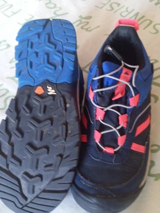 Zapatillas Cross Monte Niño Azul/Rosa