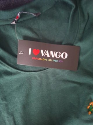 Sudadera con bordado de perro y flores nuevo