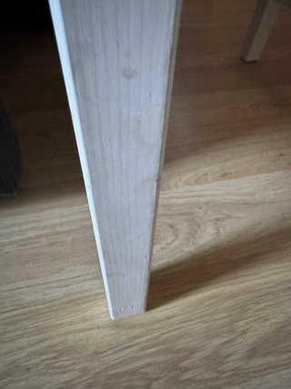 Juego 4 sillas madera blancas