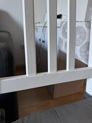 Juego 4 sillas madera blancas