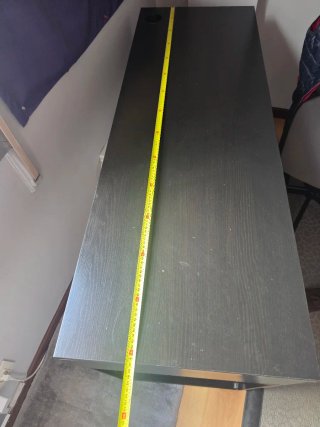 Escritorio Ikea Micke Negro/Marrón