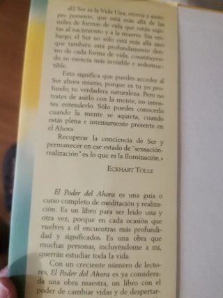 El poder del ahora un camino hacia la realizaci...
