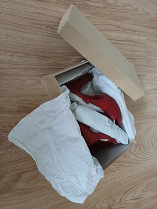 Sandalias WSP Piel Rojas Talla 37 Nuevas.