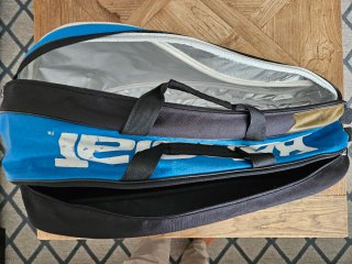 Bolsa de tenis Babolat Team azul y negra