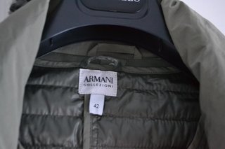 Gabardina Armani Collezioni Verde Caqui