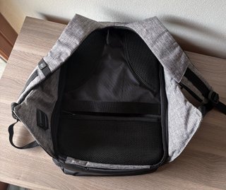 Zaino antifurto porta PC grigio/nero con USB