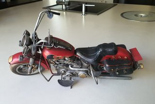 Figura Moto Chopper Roja
