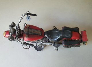 Figura Moto Chopper Roja