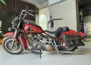 Figura Moto Chopper Roja