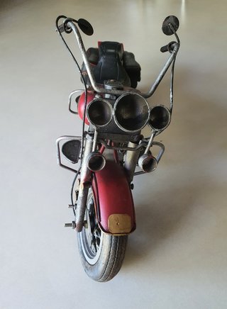 Figura Moto Chopper Roja