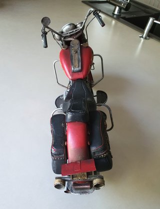Figura Moto Chopper Roja