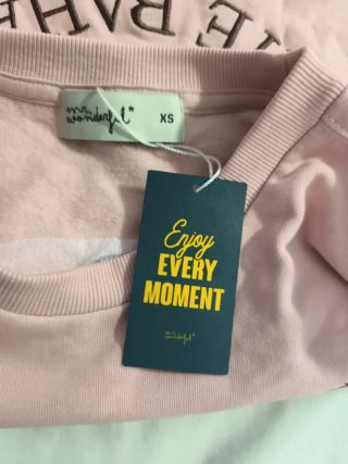 Sudadera Mr Wonderful rosa con estampado