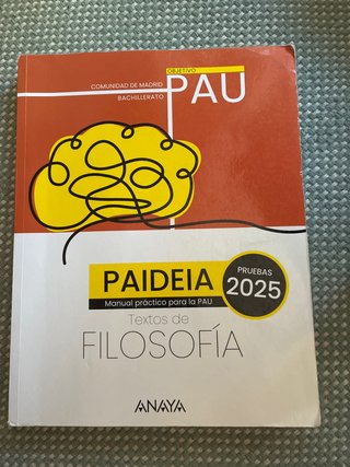 Paideia. Textos de Filosofía para la PAU. Madrid