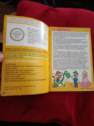 Manual Super Mario World SNES PAL