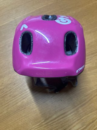 Casco de bici rosa talla S