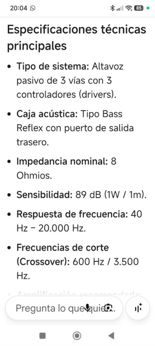 Altavoces JBL XE3