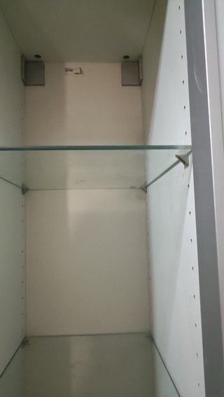 Armario baño cristal y metal