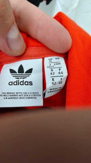 Felpa Adidas Arancione con Zip