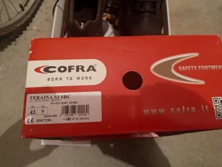 Zapatos de seguridad Cofra Talla 43 Marrón