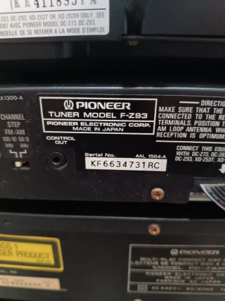 Equipo de sonido Pioneer