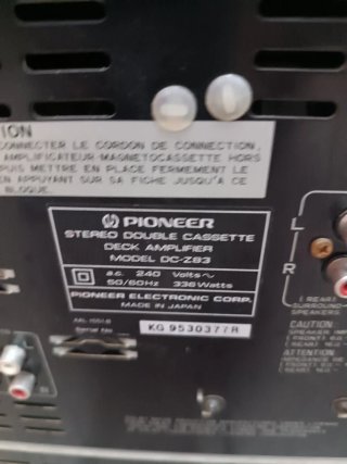 Equipo de sonido Pioneer