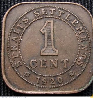 Moneda India 1 Centimo 1920 George V