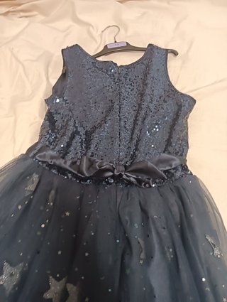 Vestido fiesta lentejuelas estrellas azul 11/12