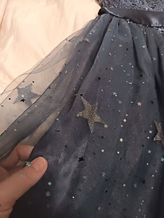 Vestido fiesta lentejuelas estrellas azul 11/12