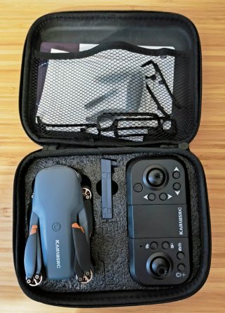 Dron Karuisrc K417 Azul/Gris con 1 solo vuelo