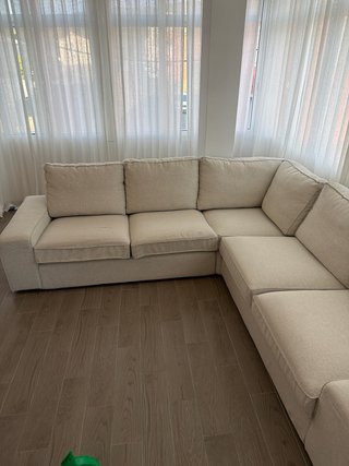 Sofá Esquinero Kivik Beige Poco Uso
