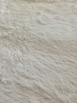 Alfombra pelo suave blanca