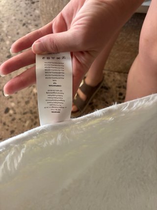 Alfombra pelo suave blanca