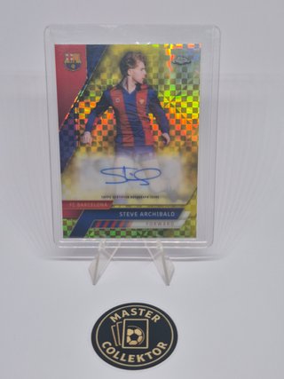 Steve Archibald Autógrafo /99 Topps Chrome Barcelo
