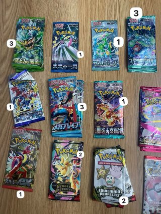 Lote bulk sobres Pokémon (varios)