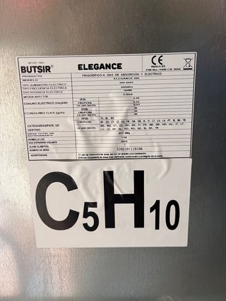 Nevera de gas Butsir