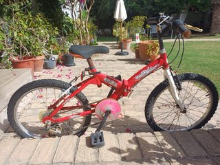 Bicicleta Infantil Plegable Roja