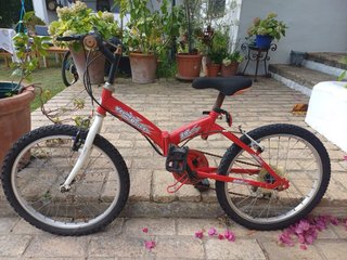 Bicicleta Infantil Plegable Roja