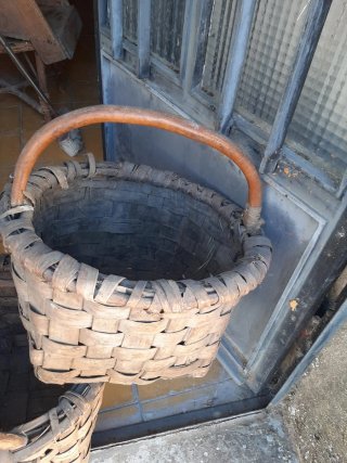 Lote 2 Cestas Artesanales Castaño